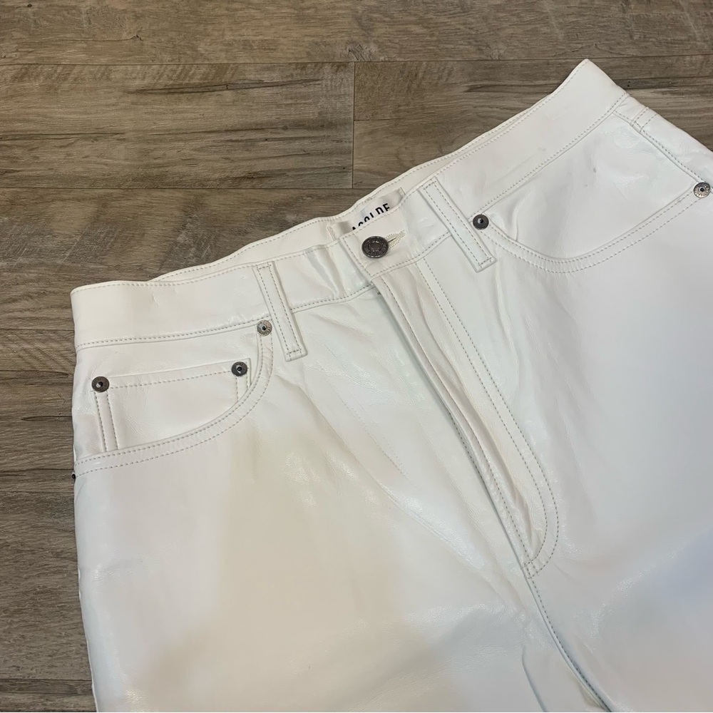 Agolde 90s Pinch Waist Recycled Leather Pants - Picture 2 of 15